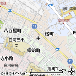 福島県白河市桜町151周辺の地図