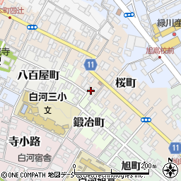 福島県白河市桜町155周辺の地図