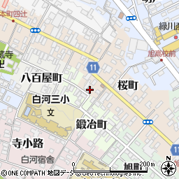 福島県白河市桜町159周辺の地図