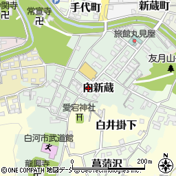 福島県白河市向新蔵39周辺の地図