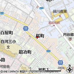 福島県白河市桜町40周辺の地図