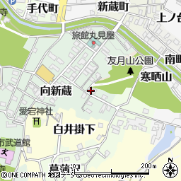 福島県白河市向新蔵24周辺の地図