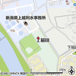 新潟県上越市上稲田周辺の地図