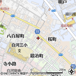 福島県白河市桜町157周辺の地図