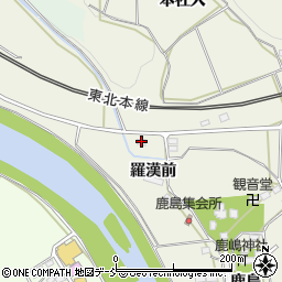 福島県白河市大鹿島66周辺の地図