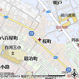 福島県白河市桜町33周辺の地図