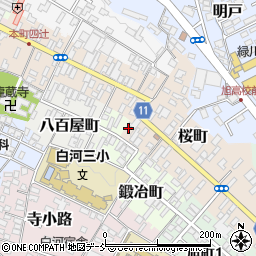 福島県白河市桜町165周辺の地図