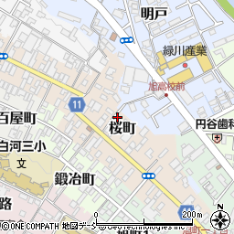 福島県白河市桜町37周辺の地図