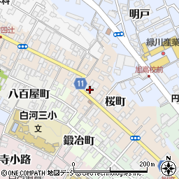 福島県白河市桜町29周辺の地図