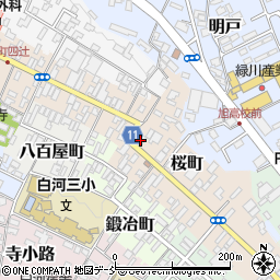福島県白河市桜町28周辺の地図