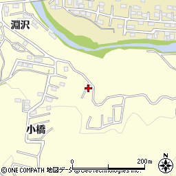 福島県いわき市小川町西小川小橋周辺の地図