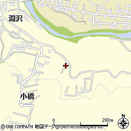 福島県いわき市小川町西小川（小橋）周辺の地図