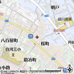 福島県白河市桜町26周辺の地図