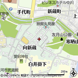 福島県白河市向新蔵44周辺の地図