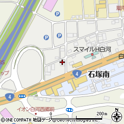 ペイント倶楽部白河北店周辺の地図