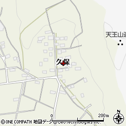 福島県白河市大久保周辺の地図