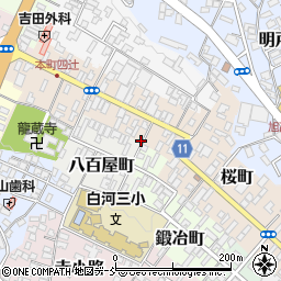 福島県白河市桜町180周辺の地図