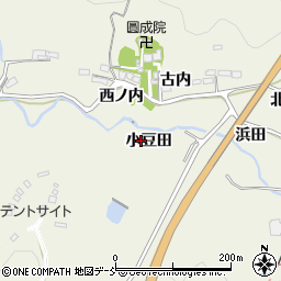 福島県いわき市久之浜町田之網（小豆田）周辺の地図