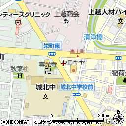 中田石油株式会社　上越給油所周辺の地図