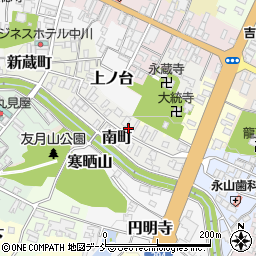 福島県白河市南町周辺の地図