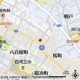 福島県白河市桜町13周辺の地図
