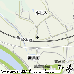 福島県白河市大森ノ蔭周辺の地図