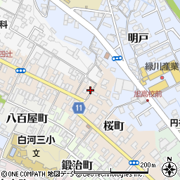 福島県白河市桜町21周辺の地図