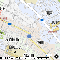 福島県白河市桜町15周辺の地図