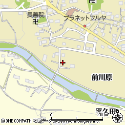 福島県いわき市小川町高萩前川原周辺の地図