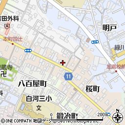 福島県白河市桜町9周辺の地図