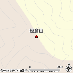松倉山周辺の地図