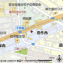 はま寿司４号白河店周辺の地図