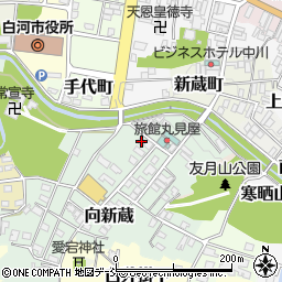 福島県白河市向新蔵60-4周辺の地図