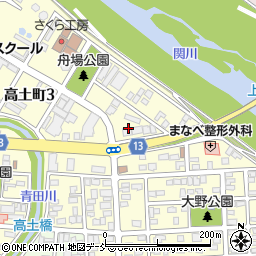 新潟県上越市高土町周辺の地図