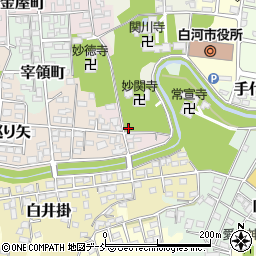 福島県白河市金屋町117周辺の地図
