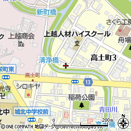 新潟県上越市高土町3丁目1-29周辺の地図