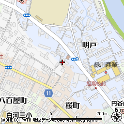 福島県白河市桜町23周辺の地図