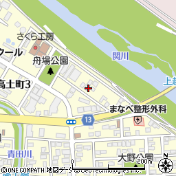 新潟県上越市高土町3丁目6周辺の地図