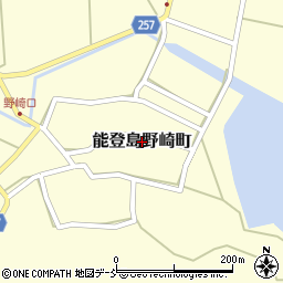 石川県七尾市能登島野崎町周辺の地図