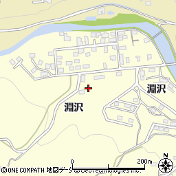 福島県いわき市小川町西小川淵沢周辺の地図