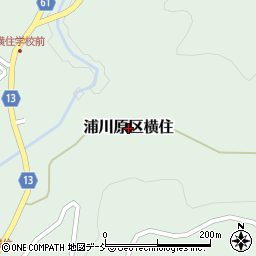 新潟県上越市浦川原区横住周辺の地図