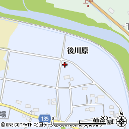 福島県いわき市小川町三島後川原周辺の地図