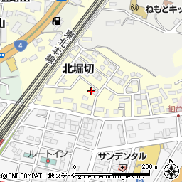 福島県白河市北堀切64周辺の地図