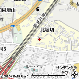 福島県白河市北堀切72周辺の地図