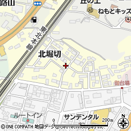 福島県白河市北堀切106周辺の地図