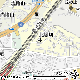 福島県白河市北堀切96周辺の地図