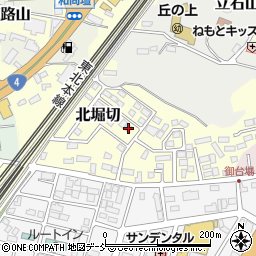 福島県白河市北堀切108周辺の地図