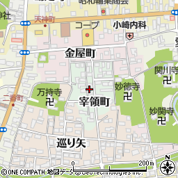 福島県白河市宰領町周辺の地図