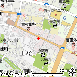 福島県白河市本町周辺の地図