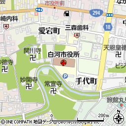 福島県白河市周辺の地図
